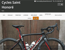 Tablet Screenshot of cyclesainthonore.fr